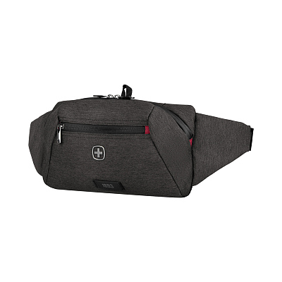 Сумка WENGER MX для ношения через плечо или на поясе, серая, 100% полиэстер, 30х10х15 см, 3 л