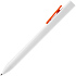 Ручка шариковая Swiper SQ, белая с оранжевым - Фото 3