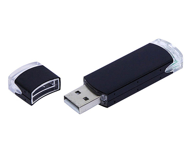 USB 3.0- флешка промо на 128 Гб прямоугольной классической формы (Чёрный)
