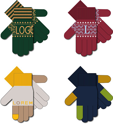 Перчатки на заказ Guanti полушерсть