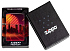 Зажигалка ZIPPO Cyber City с покрытием 540 Matte, латунь/сталь, оранжевая 38x13x57 мм - Фото 6