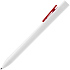 Ручка шариковая Swiper SQ, белая с красным - Фото 3