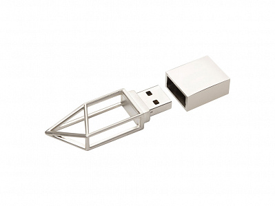 USB 2.0- флешка на 16 Гб Геометрия (Серебристый)