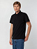Рубашка поло мужская Spring 210, черная - Фото 5