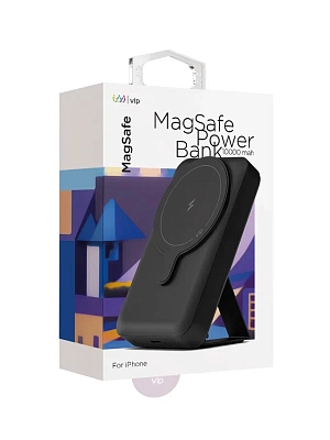 Беспроводной магнитный ПЗУ VLP Magsafe PowerBank 10000, черный