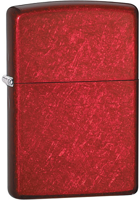 Зажигалка ZIPPO Classic с покрытием Candy Apple Red™, латунь/сталь, красная, глянцевая, 38x13x57 мм (Красный)