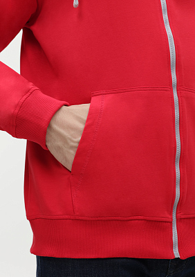 Толстовка мужская STAN с капюшоном на молнии футер без начёса 260, 61