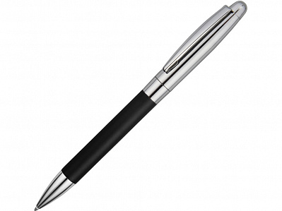 Ручка металлическая шариковая Жаклин (Черный/серебристый)