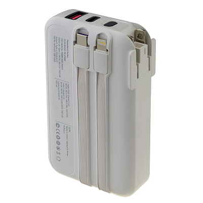 ПЗУ с функцией СЗУ Perfeo PLUG 10000, белый