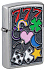 Зажигалка ZIPPO All Luck с покрытием Street Chrome, латунь/сталь, серебристая, 38x13x57 мм - Фото 1