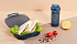 Набор "Eat&Drink box": бутылка, ланч-бокс, синий с голубым - Фото 1