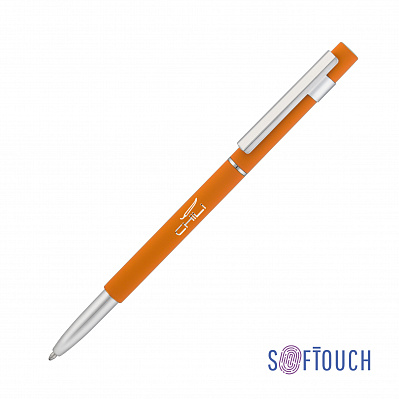Ручка шариковая "Star", покрытие soft touch  (Оранжевый)