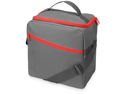 Изотермическая сумка-холодильник Classic (Серый/красный)