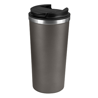 Термокружка вакуумная Palermo, серая, матовая поверхность