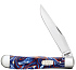 Нож перочинный ZIPPO Patriotic Kirinite Smooth Trapper, 105 мм, синий - Фото 1