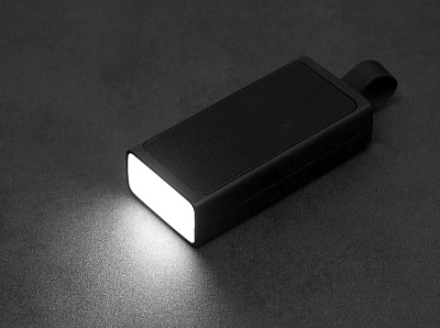 Bluetooth колонка "Vibe" 5Вт с фонариком и магнитным креплением, черный