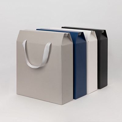 Подарочная коробка-пакет универсальная большая, черная