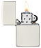 Зажигалка ZIPPO Classic с покрытием Glow In The Dark, латунь/сталь, белая, матовая, 38x13x57 мм - Фото 3