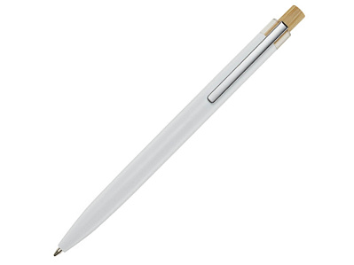 Ручка шариковая из переработанного алюминия Nooshin (Белый)