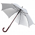 Зонт-трость Standard, белый с серебристым внутри - Фото 1