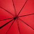 Зонт-трость с цветными спицами Bespoke, красный - Фото 2