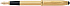 Перьевая ручка Cross Townsend со стилусом 8мм. Цвет - золотистый, перо - золото 18К Solid Gold/родий - Фото 1