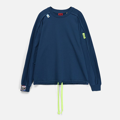 Лейбл тканевый Epsilon, L, желтый неон