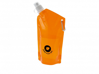 Емкость для питья Cabo с карабином (Оранжевый прозрачный)