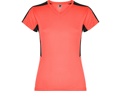 Спортивная футболка Suzuka женская (Неоновый коралловый/черный)