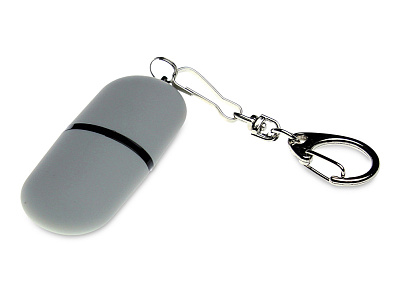USB 3.0- флешка Goutte Soft-touch на 32 Гб каплевидной формы (Серый)