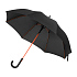 Зонт-трость Quantum, черный/оранжевый - Фото 1