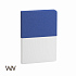 Ежедневник недатированный "Палермо", формат А5, синий с белым - Фото 1