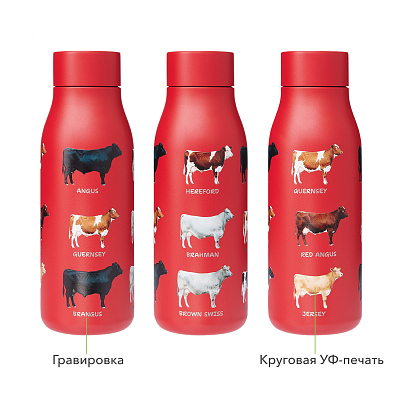 Термобутылка вакуумная герметичная Севилла, красная