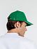 Бейсболка Classic, ярко-зеленая с белым кантом - Фото 6