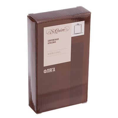 Фляга S.Quire 0,27 л, сталь, серебристая