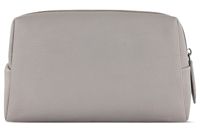 Косметичка BUGATTI Bella, бежевая, воловья кожа/полиэстер, 19х8,5х11 см