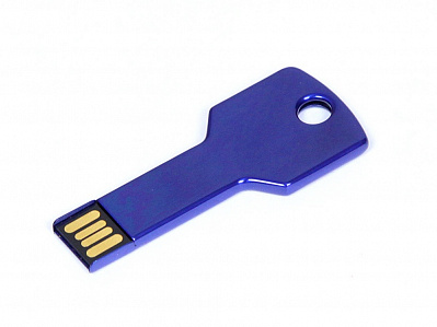 USB 2.0- флешка на 64 Гб в виде ключа (Синий)