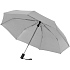Зонт складной Manifest со светоотражающим куполом, серый - Фото 3