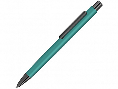 Металлическая шариковая ручка Ellipse gum soft touch с зеркальной гравировкой (Бирюзовый)