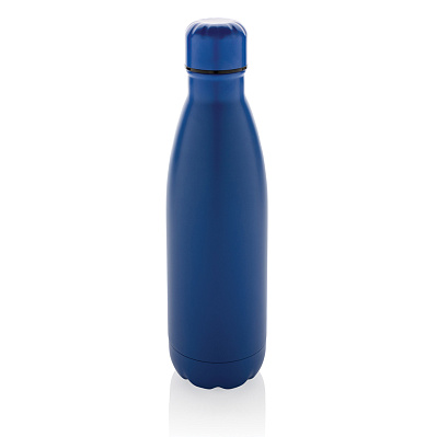 Бутылка для воды Eureka из переработанной нержавеющей стали RCS, 500 мл (Синий;)