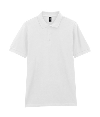 Футболка поло PREMIUM COTTON ADULT DOUBLE PIQUE, БЕЛЫЙ M (Белый)
