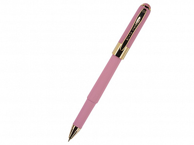 Ручка пластиковая шариковая Monaco (Розовый/золотистый)