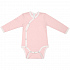 Боди детское Baby Prime, розовое с молочно-белым - Фото 1