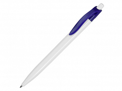Ручка пластиковая шариковая Какаду (Белый/синий)