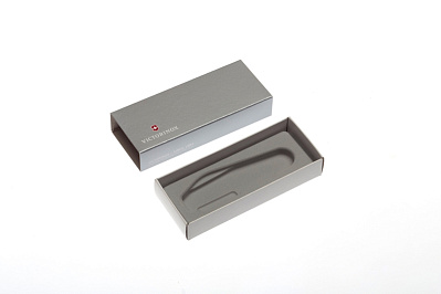 Коробка для ножей VICTORINOX 91 мм толщиной 3-4 уровня картонная серебристая