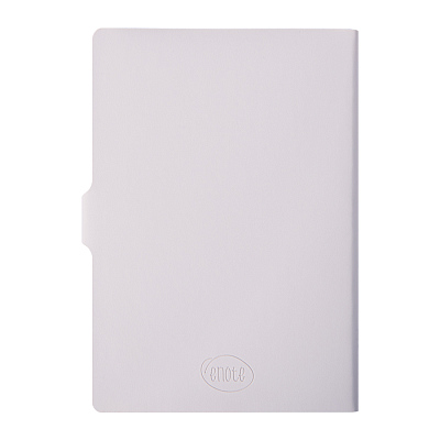 Ежедневник недатированный Stellar, А5, белый, кремовый блок  в линейку, с зеленым обрезом