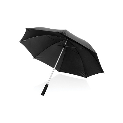 Ультралегкий зонт-трость Swiss Peak из rPET Aware™, d112 см (Черный;)