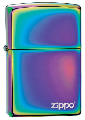 Зажигалка ZIPPO Classic лого с покрытием Spectrum™, латунь/сталь,разноцветная,глянцевая, 38x13x57 мм (Разноцветный)