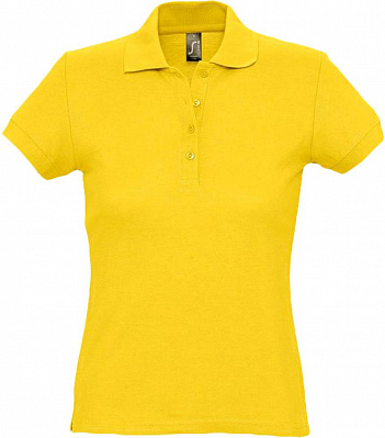 Рубашка поло женская Passion 170, желтая (Желтый)