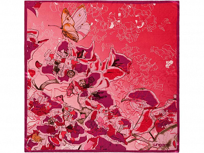 Платок шелковый Casoria (Розовый)